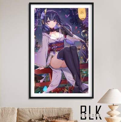【預購】原神《燈籠雷電》動漫裝飾畫&冰箱貼 X 巴洛克工作室1