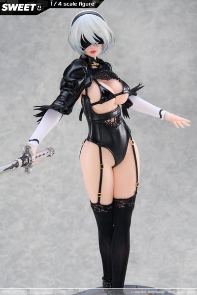 【預購】尼爾自動人形 1/4包膠可動人偶 2B X Sweet-Studio14