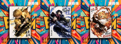 【預購】鬼滅之刃《水墨善逸》裝飾畫&冰箱貼 X 巴洛克工作室8