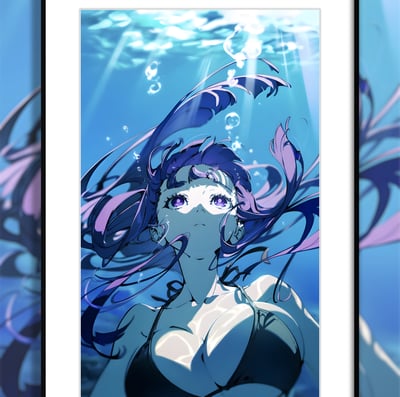 【預購】葬送的芙莉蓮《水中菲倫》動漫二次元裝飾畫 X H2工作室1