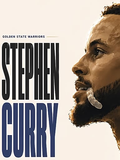 【預購】NBA《側顏庫裏》藝術裝飾畫&冰箱貼 X 巴洛克工作室5