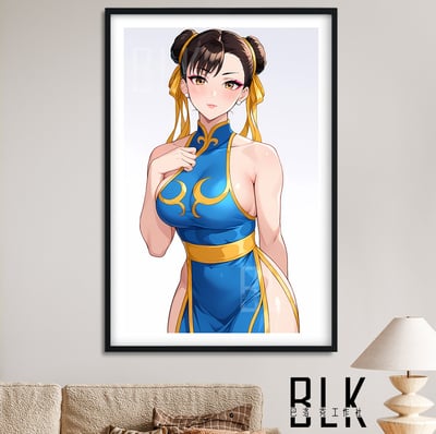【預購】街頭霸王《羞澀春麗》動漫裝飾畫&冰箱貼 X 巴洛克工作室1