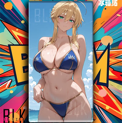 【預購】Fate/stay《泳衣saber》裝飾畫&冰箱貼 X 巴洛克工作室1