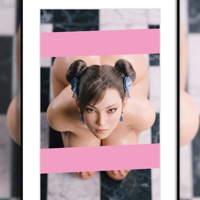 【預購】街頭霸王《跪姿春麗》動漫電競裝飾畫 X H2工作室1