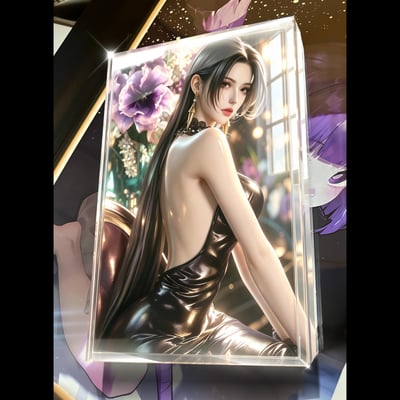 【預購】海賊王 絕色天香 魅影女帝-漢考克 裝飾畫 X 阿喵畫社6
