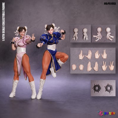 【售罄展示追加請私訊客服@toystationtw】格鬥女神 藍色P019EX-A&粉色P019EX-B X PLAY TOY1