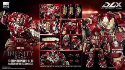 【售罄展示追加請私訊客服@toystationtw】Marvel漫威 DLX鋼鐵人Mark 44 反浩克裝甲 戰損版 3Z09190C0 X Threezero2