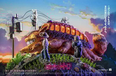 【現貨秒發】宮崎駿 收藏級雕像第三彈 龍貓-貓巴士 X 白鹿-Studio3