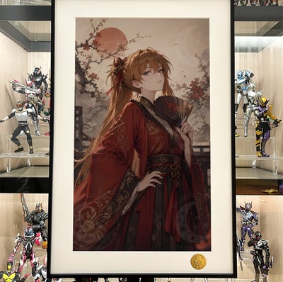 【預購】Eva新世紀福音戰士《國風明日香&綾波零》裝飾畫 X 星空工作室1