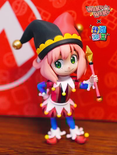 【售罄展示追加請私訊客服@toystationtw】間諜家家酒 系列001 小丑安妮亞 X wakuwaku+雷海冰豆5