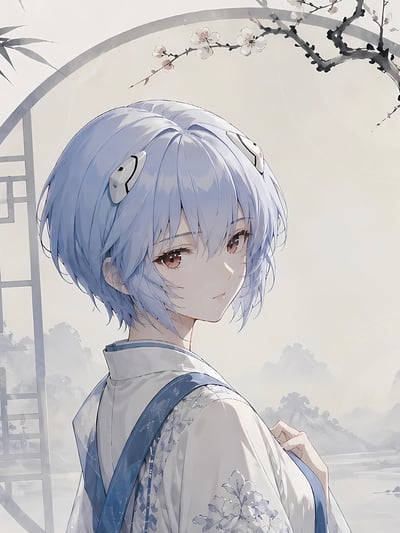 【預購】Eva新世紀福音戰士《國風綾波麗》動漫裝飾畫 X 星空工作室5