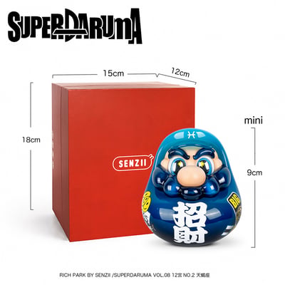 【預購】超級達摩SuperDaruma 第9代12宮系列第2彈《雙魚座·招財達摩》X SENZII千記商行+RICH PARK富饒的樂園7