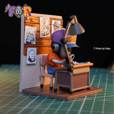 【售罄展示追加請私訊客服@toystationtw】七龍珠 鳥山明系列013 畫畫鳥山明 X TOR-Studio3