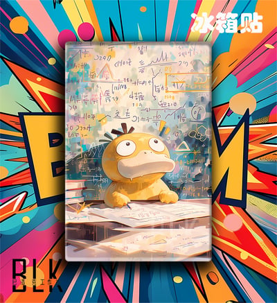 【預購】寶可夢《煩惱可達鴨》動漫裝飾畫&冰箱貼 X 巴洛克工作室3