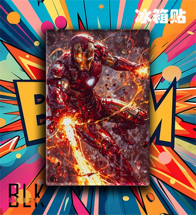 【預購】Marvel漫威《火焰鋼鐵人》動漫裝飾畫&冰箱貼 X 巴洛克工作室3