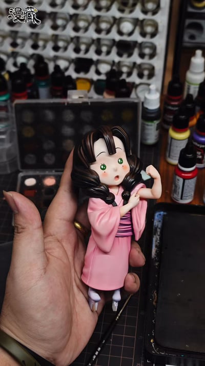 【售罄展示追加請私訊客服@toystationtw】鬼滅之刃 童年系列第一彈 愛吃櫻餅·小蜜漓 X 漫藏工作室2