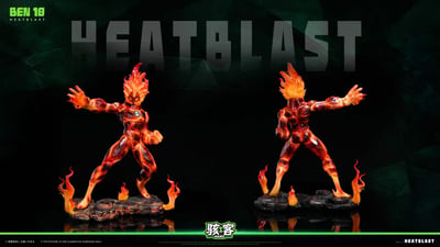 【預購】Ben 10 火焰人Heatblast&鑽石戰神Diamondhead X 駭客工作室10