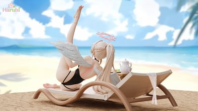 【預購】碧藍檔案 泳裝聖婭茶會三人組合 泳裝渚 X Haruhi-Studio8