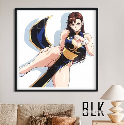 【預購】街頭霸王《生氣春麗》動漫裝飾畫&冰箱貼 X 巴洛克工作室1