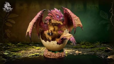 【預購】魔物獵人 初生龍蛋系列 雄火龍&蒼火龍&銀火龍&雌火龍&櫻火龍&金火龍 X Dragon Realm15