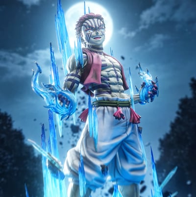 【預購】鬼滅之刃 雙比例 上弦三-猗窩座 X Zayico工作室1