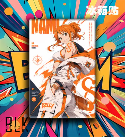 【預購】海賊王《街頭娜美/街頭羅賓》裝飾畫&冰箱貼 X 巴洛克工作室3