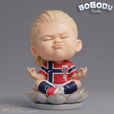 【預購】挪威9號 哈蘭德 哈寶 打坐潮流人偶 X GOGODU1