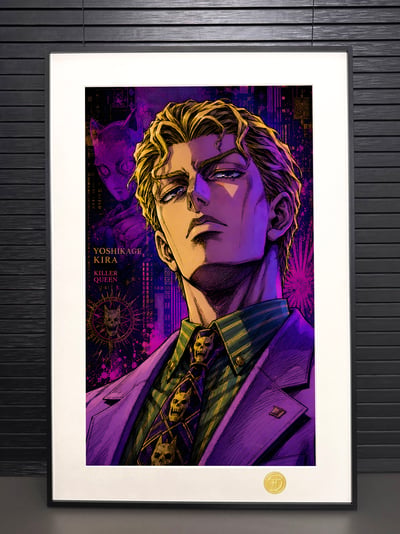 【預購】JoJo的奇妙冒險《JOJO吉良吉影》動漫裝飾畫 X H2工作室3