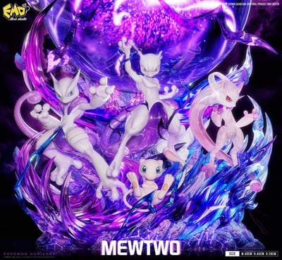 【預購】寶可夢 畢業進化雕像002 超夢 X Emo10