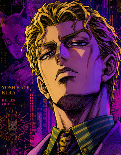 【預購】JoJo的奇妙冒險《JOJO吉良吉影》動漫裝飾畫 X H2工作室4