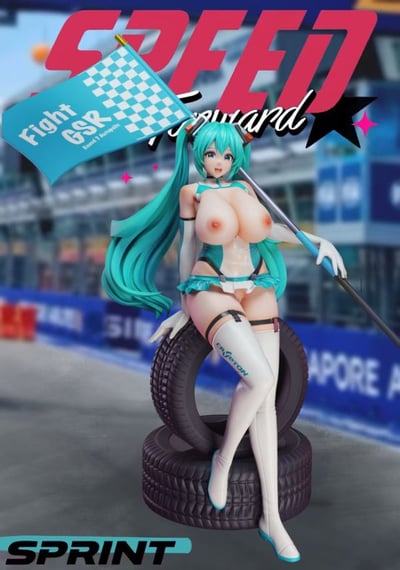 【現貨秒發】初音未來 賽車女郎初音 X SC-Studio7