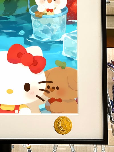 【預購】Hello Kitty《西瓜kitty》動漫裝飾畫 X 星空工作室4