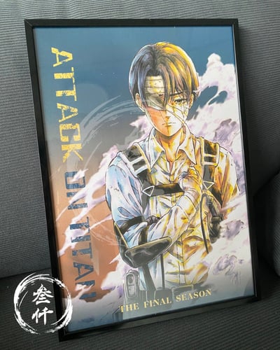 【預購】進擊的巨人《心臓を捧げた結末》裝飾畫 X 3000painring繪製4