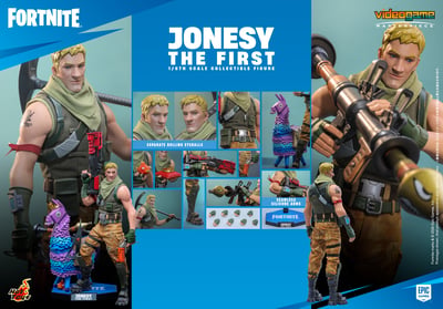 【售罄展示追加請私訊客服@toystationtw】《堡壘之夜》瓊斯一代 Jonesy The First VGM85 可動珍藏人偶 X HOTTOYS2