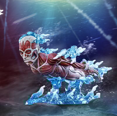 【預購】進擊的巨人 番外系列 水下地鳴巨人 X 風暴工作室1