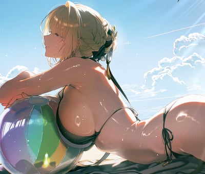 【預購】絕區零《沙灘伊芙琳》動漫裝飾畫 X H2工作室4