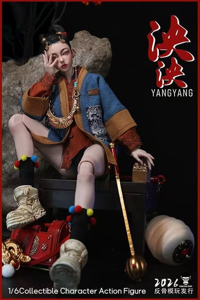 【售罄展示追加請私訊客服@toystationtw】時空少女系列 可動人偶 1/6長公主泱泱 TSG001 X 反骨模玩5