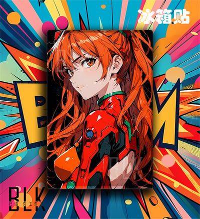 【預購】Eva新世紀福音戰士《側顏明日香》動漫裝飾畫&冰箱貼 X 巴洛克工作室3