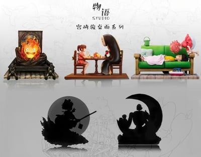 【現貨秒發】宮崎駿 桌面系列03 最溫柔的陪伴 波妞與宗介 X 物語工作室7