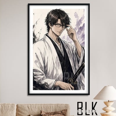 【預購】死神 境·界《水墨藍染》動漫裝飾畫&冰箱貼 X 巴洛克工作室1