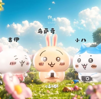 【現貨秒發】吉伊卡哇 主角團 吉伊&小八&烏薩奇 X 物語工作室1