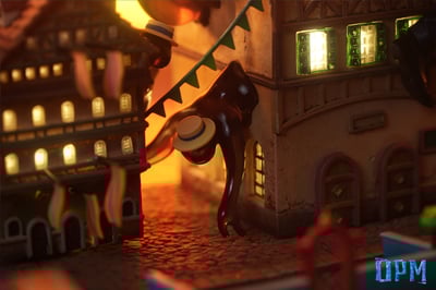 【現貨秒發】宮崎駿 桌面小場景系列006 霍爾的移動城堡 蘇菲與霍爾空中漫步 X OPM-Studio8