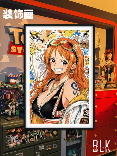 【預購】海賊王《塗鴉娜美/塗鴉羅賓》裝飾畫&冰箱貼 X 巴洛克工作室4