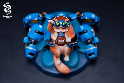【預購】守望先鋒Overwatch 中了睡針的飛天貓 X Sculpting Soul塑魂工坊3