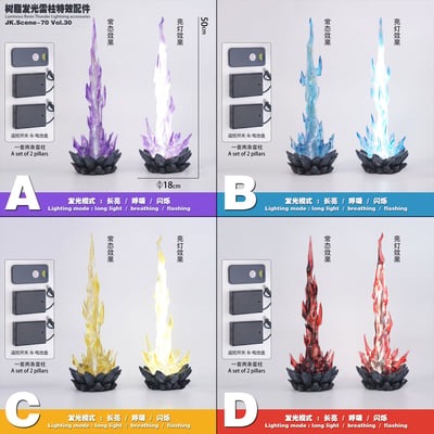 【售罄展示追加請私訊客服@toystationtw】樹脂發光雷柱特效配件 ( 不含人物 ) X JacksDo10