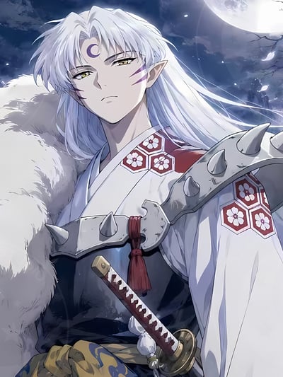 【預購】犬夜叉《月之殺生丸》裝飾畫 X 星空工作室5