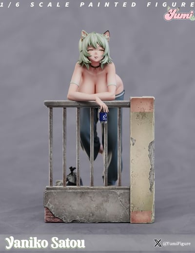 【預購】尼古丁喵喵-佐藤雅妮子 X Yumi figure3