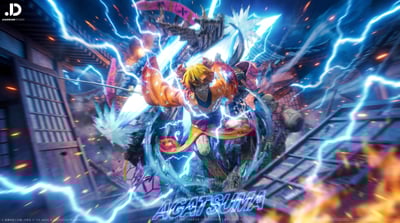 【預購】鬼滅之刃 花街篇三小隻場景雕像第一彈 善逸 X 焦點工作室2