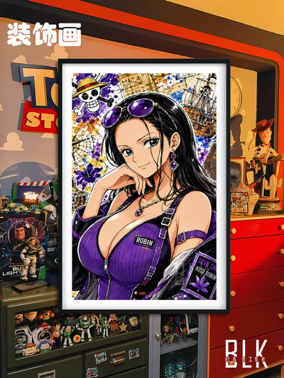 【預購】海賊王《塗鴉娜美/塗鴉羅賓》裝飾畫&冰箱貼 X 巴洛克工作室6