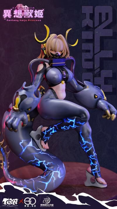 【預購】《異想獸姬系列第一彈 艾莉·金》GK白模kit/塗裝成品 原創作品 X NO50STUDIO ＆ 乘風模玩工作室1